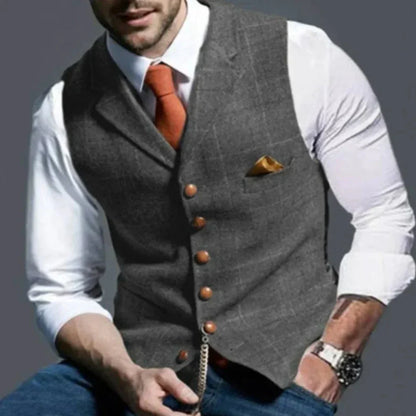 Men's Vintage Waistcoat Classic Layered Style