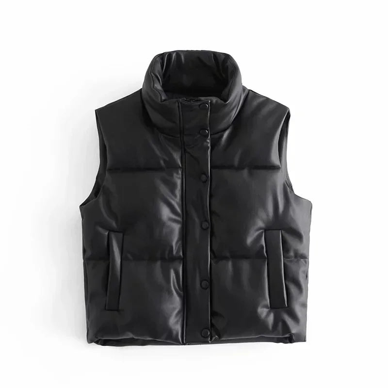 Vicki Women's Quilted Puffer Vest Jacket - Vonnera