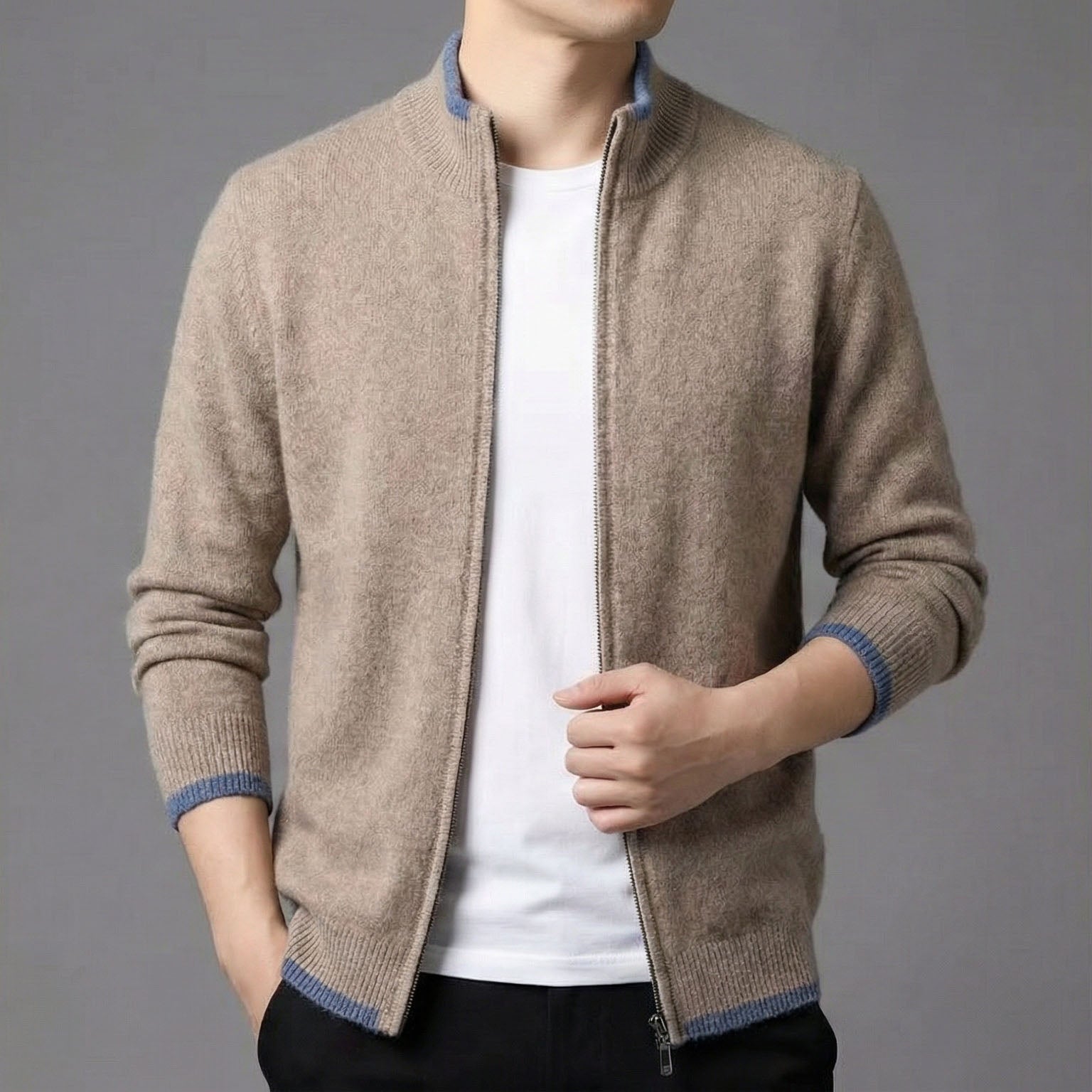 Image of Victor | Men's Zip-Up Sweater