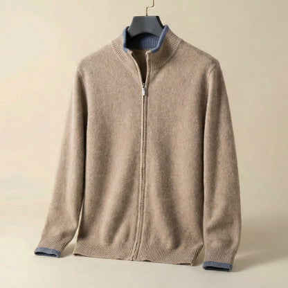 Men's Zip-Up Sweater - VibreMode