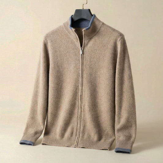 Men's Zip-Up Sweater - VibreMode