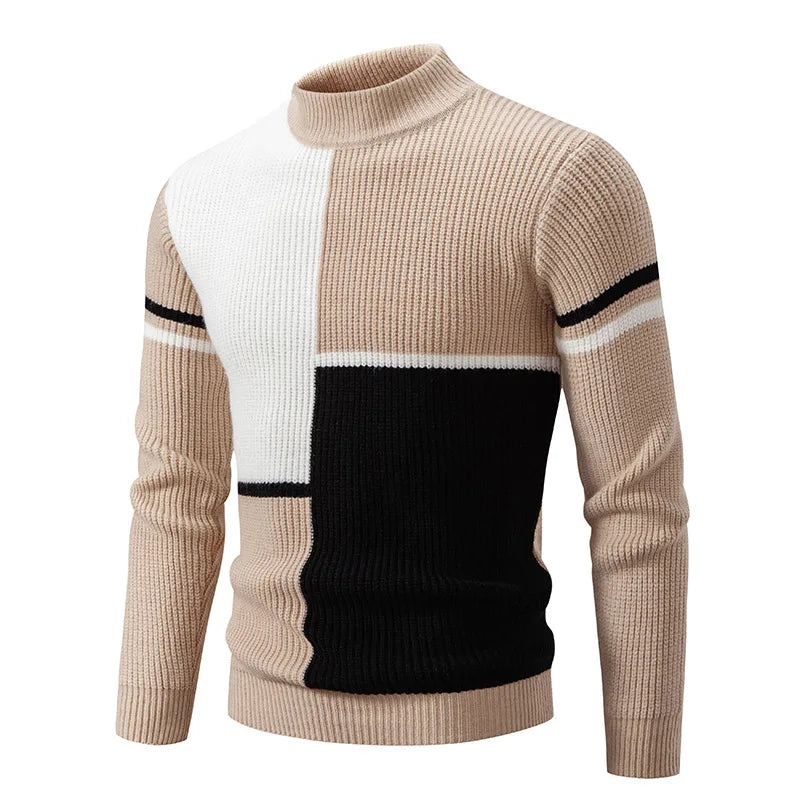 Image of Vincent | Men's Color Block Pullover Sweater