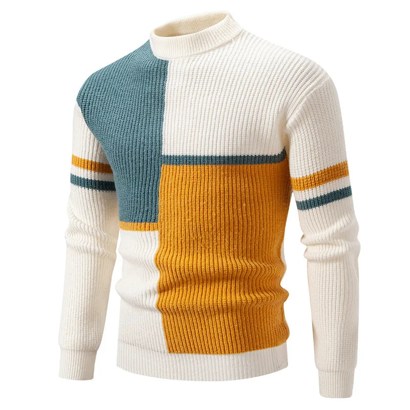 Image of Vincent | Men's Color Block Pullover Sweater
