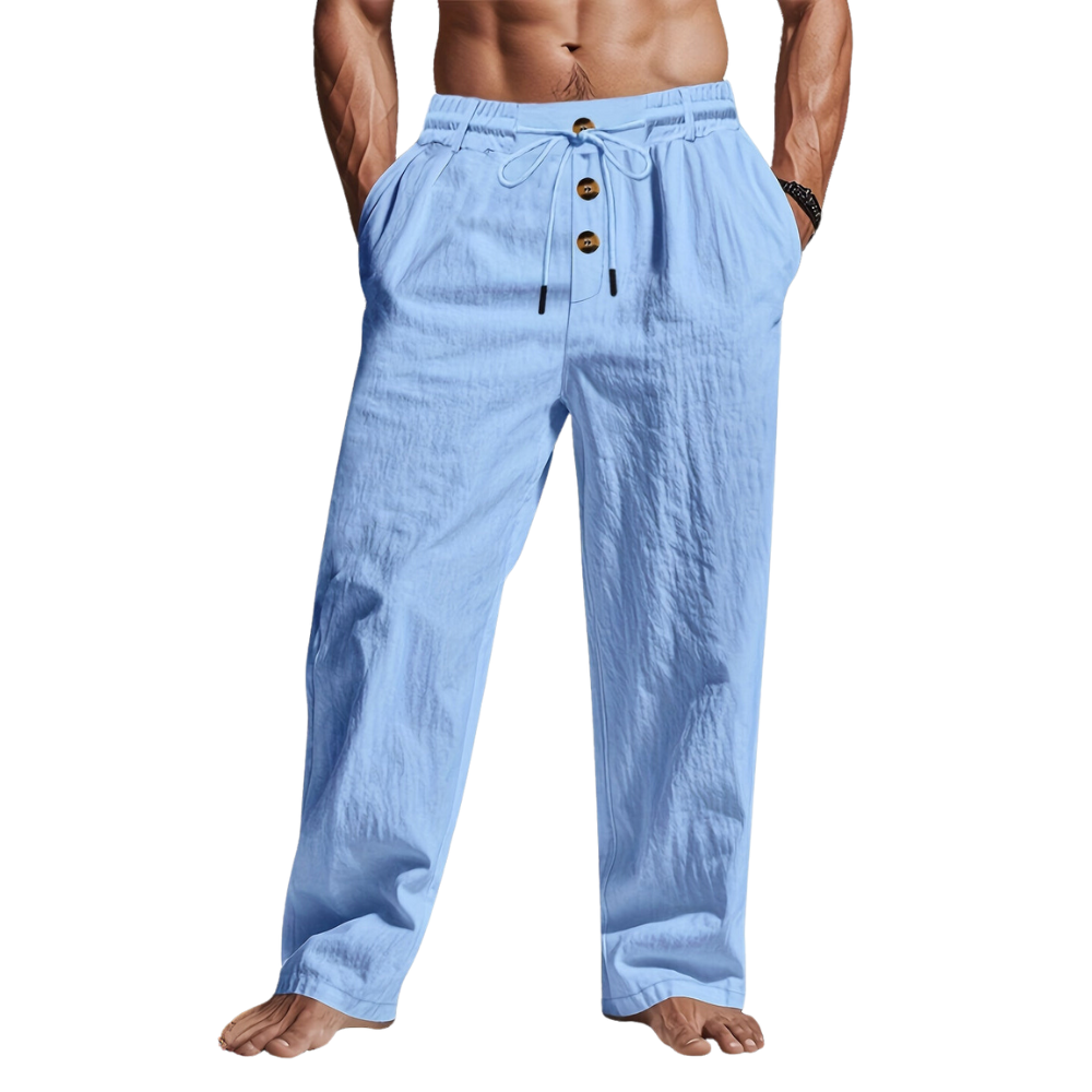 Image of Vincent | Men's Drawstring Relaxed Fit Chino Pants