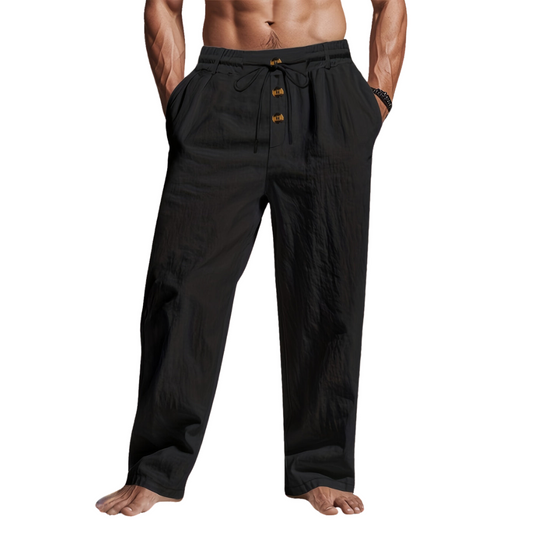 Men's Relaxed Fit Chino Drawstring Pants - Vonnera