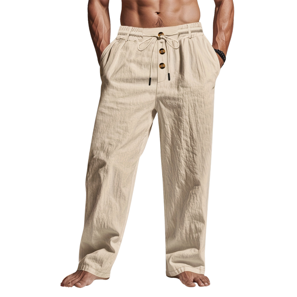 Image of Vincent | Men's Drawstring Relaxed Fit Chino Pants