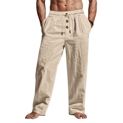 Image of Vincent | Men's Drawstring Relaxed Fit Chino Pants