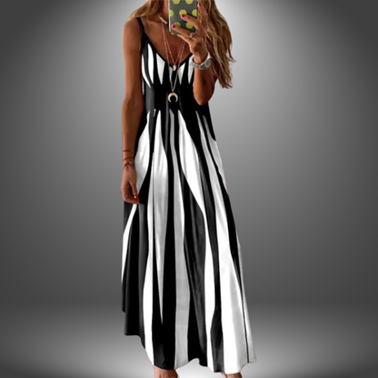 Image of Violet | Women's Spaghetti Strap A-Line Maxi Dress