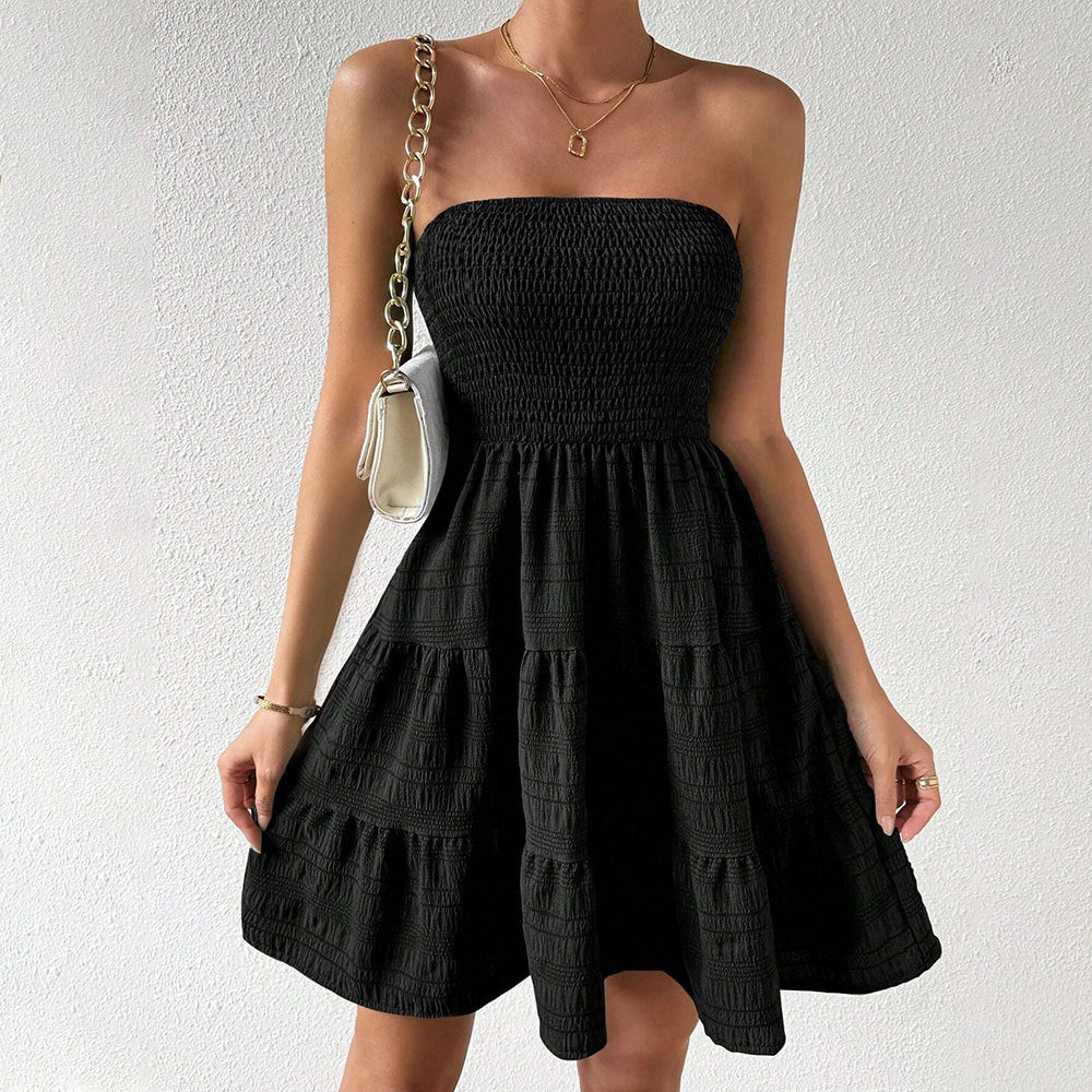 Image of Violet | Women's Strapless A-Line Mini Dress