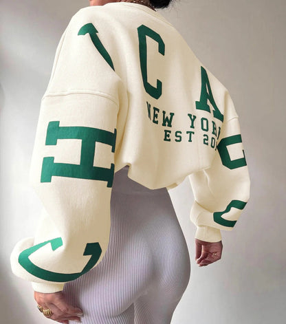 Image of Virginia | Women's Oversized Crew Neck Sweatshirt