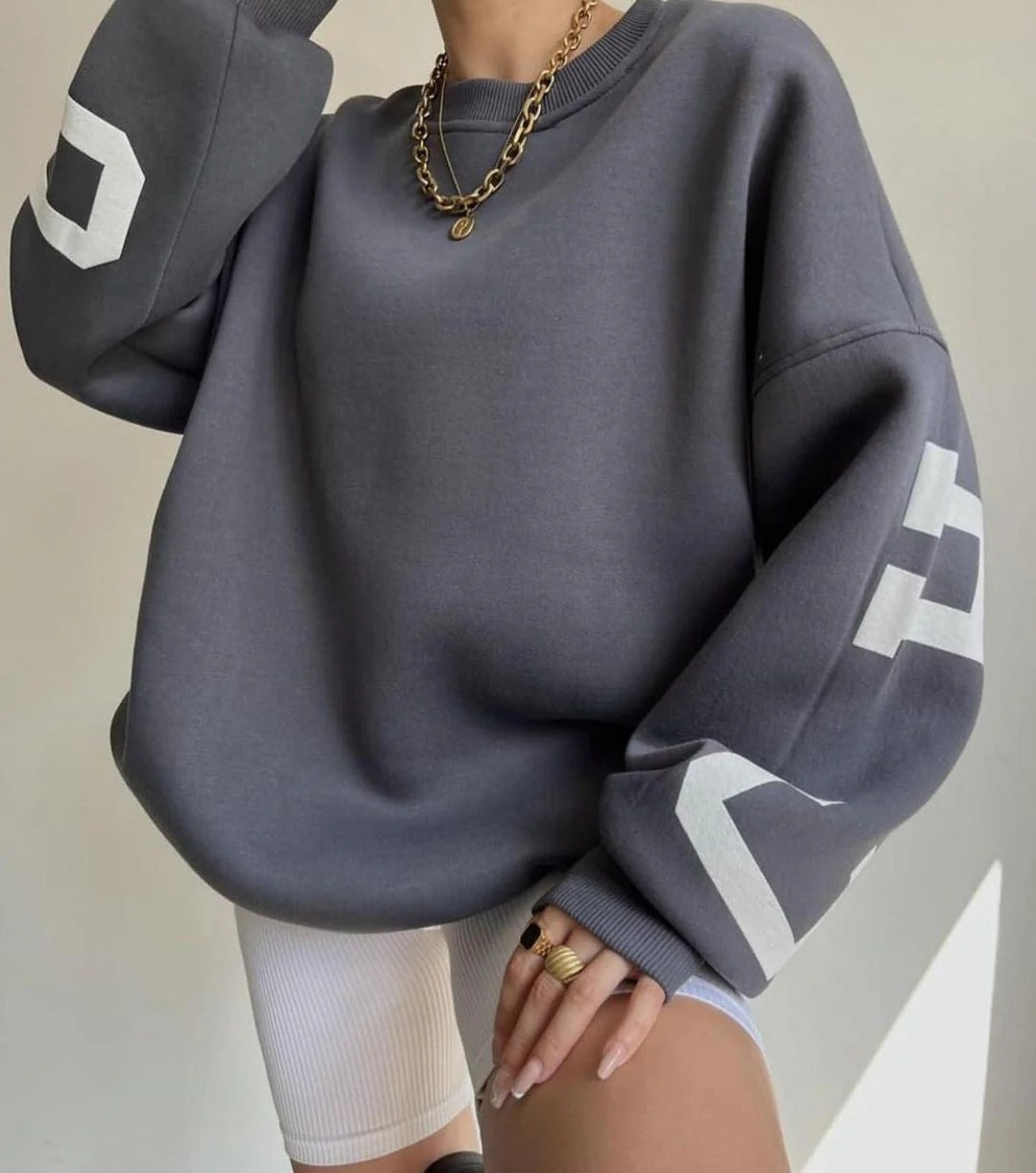 Image of Virginia | Women's Oversized Crew Neck Sweatshirt