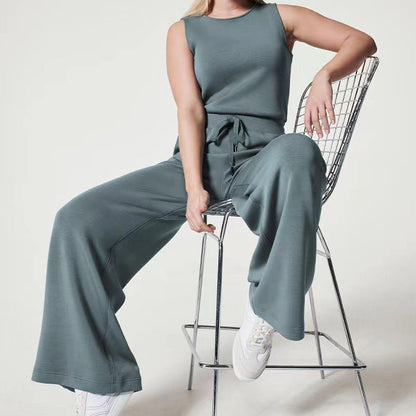 Women's Sleeveless Wide Leg Jumpsuit
