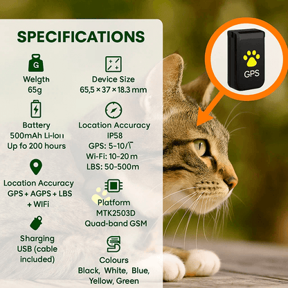 Pawguard Gps Cat Tracker Device