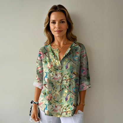 Women's Printed Blouse Colorful