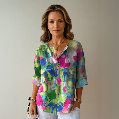 Women's Printed Blouse Colorful