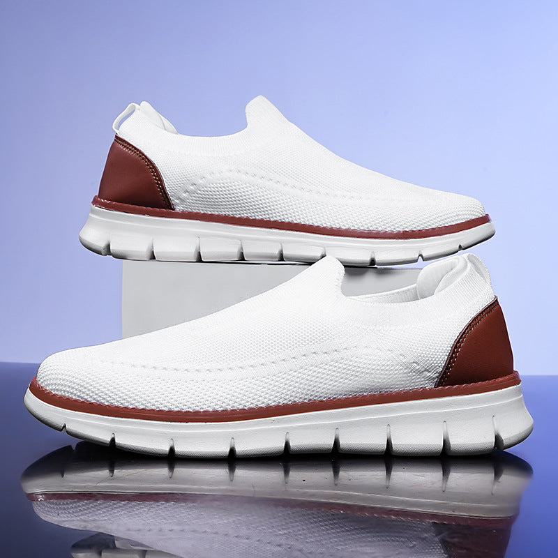 Men's Slip-On Sneakers Casual Leather - VibreMode