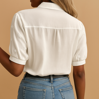 Women's Elegant White Blouse
