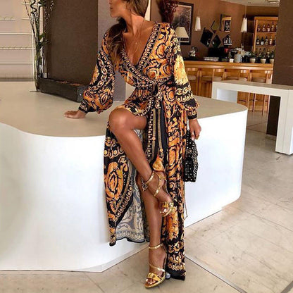 Women's Bohemian Maxi Dress Flowy - Vonnera