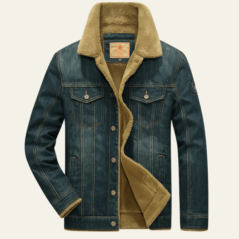 Men's Denim Button Down Jacket