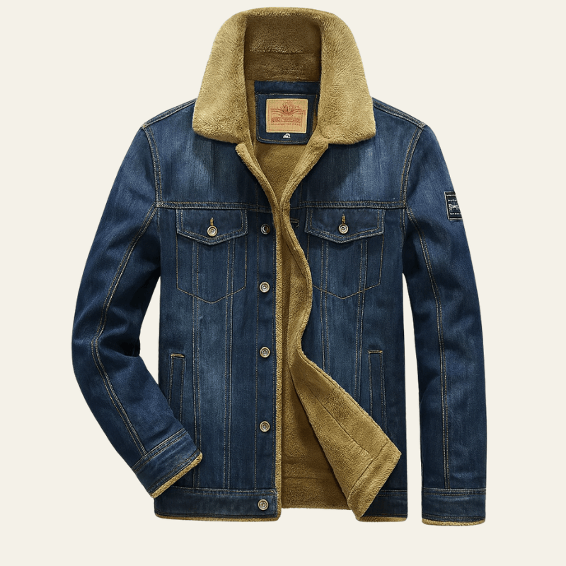 Men's Denim Button Down Jacket