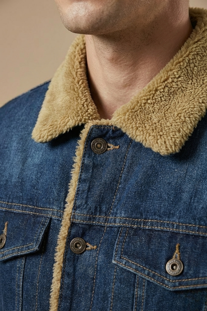 Men's Denim Button Down Jacket