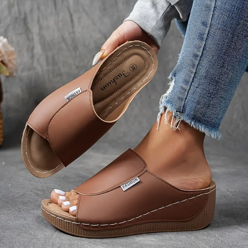 Image of Willow | Women's Slip-On Platform Sandals