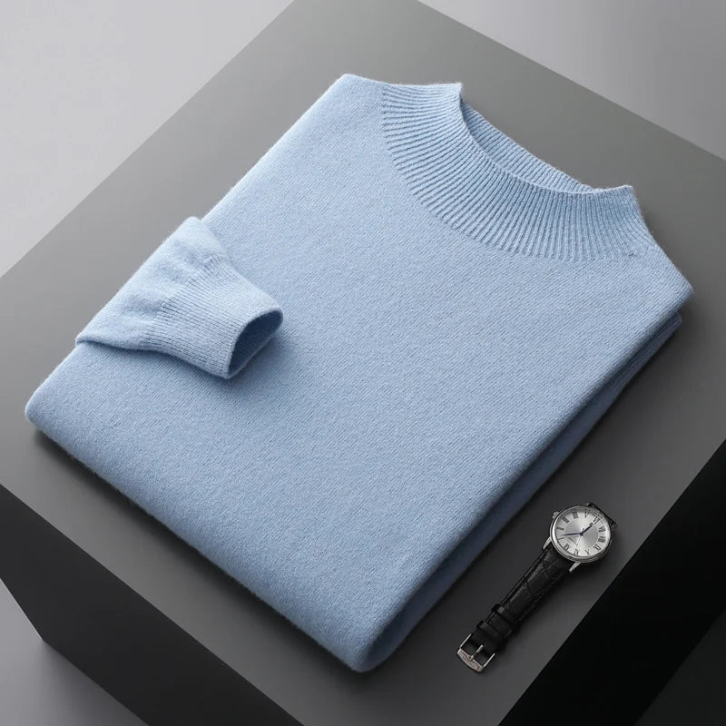 Image of Wilson | Men's Mock Neck Knit Sweater