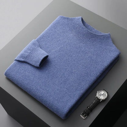 Wilson Men's Mock Neck Knit Sweater - Vonnera