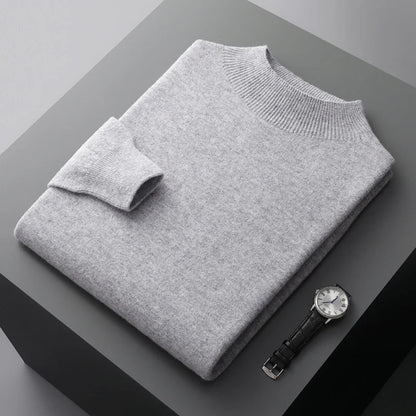 Image of Wilson | Men's Mock Neck Knit Sweater