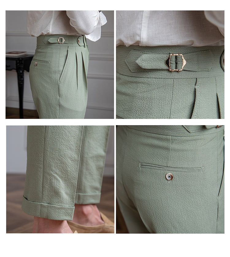 Image of Wilson | Men's Pleated High-Waisted Tapered Dress Pants