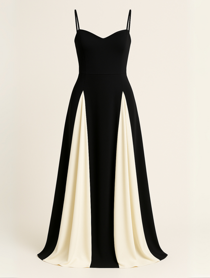 Image of Winnie | Women's A-Line Spaghetti Strap Maxi Dress