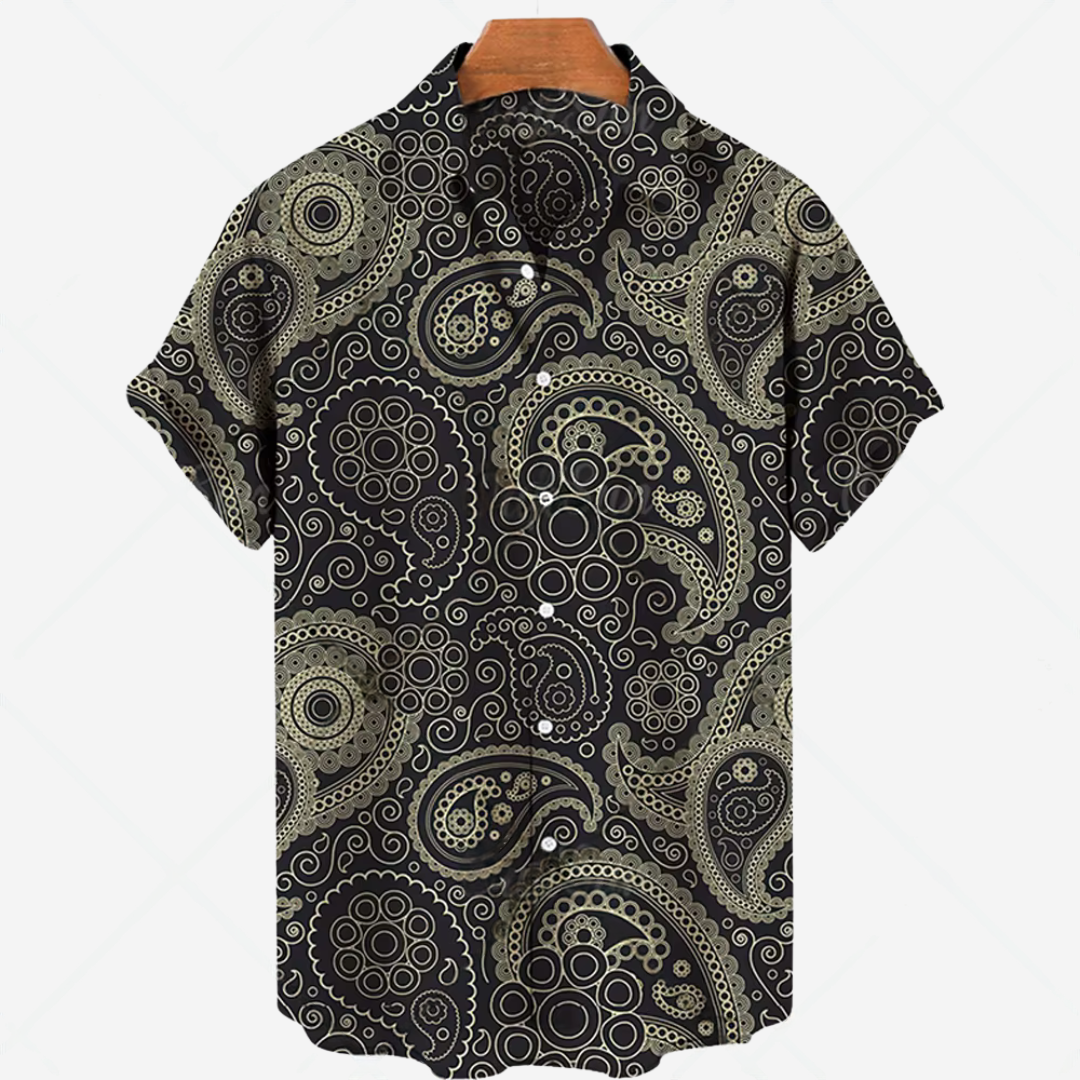 Men's Short-Sleeve Casual Shirt Printed Effortless Style