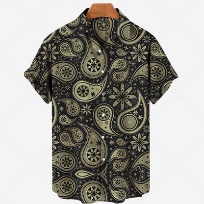 Men's Short-Sleeve Casual Shirt Printed Effortless Style