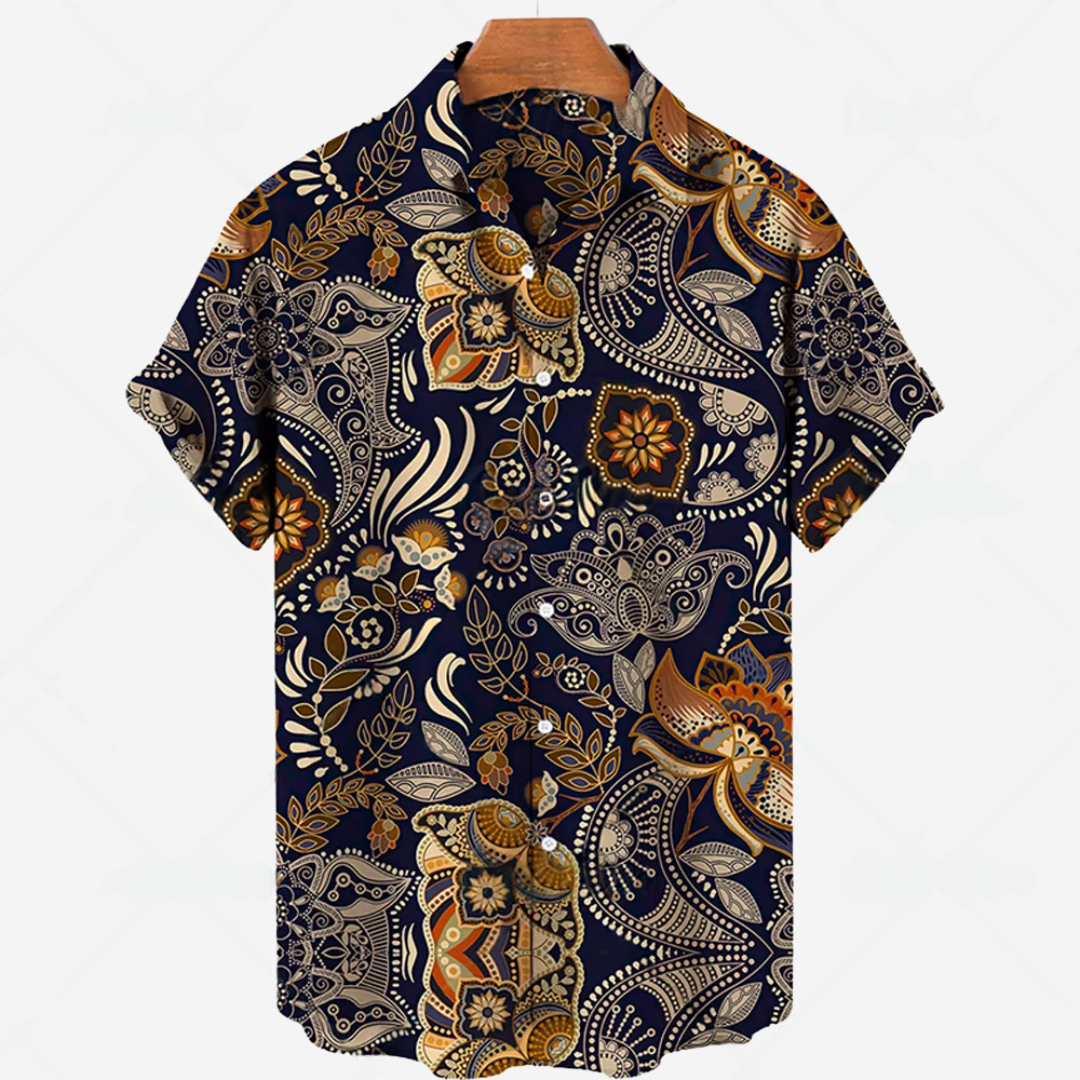 Men's Short-Sleeve Casual Shirt Printed Effortless Style
