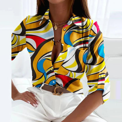 Women's Point Collar Dress Blouse