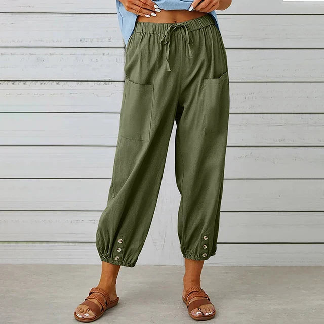 Image of Women's Cropped Harem Pants