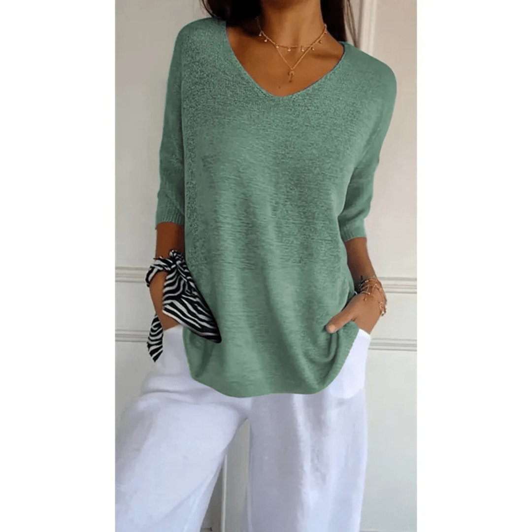 Image of Women's V-Neck Blouse