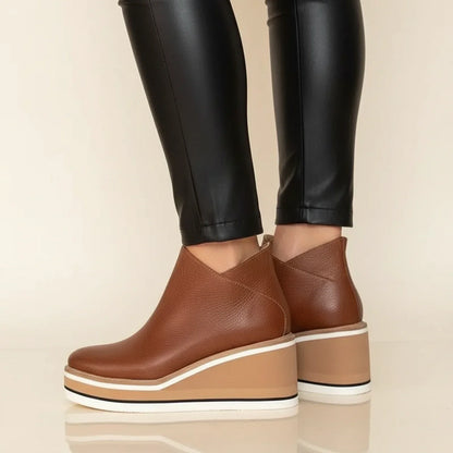 Women's Platform Ankle Boots Wedge Comfortable