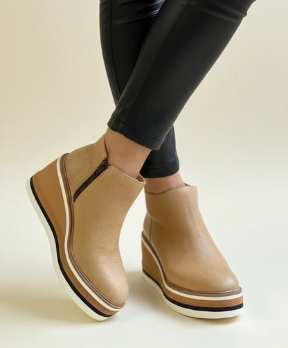 Women's Platform Ankle Boots Wedge Comfortable