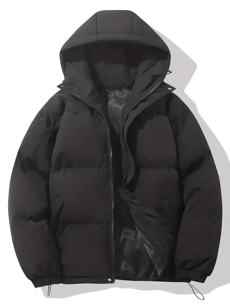 Women's Winter Jacket With Hood Waterproof Insulated Black