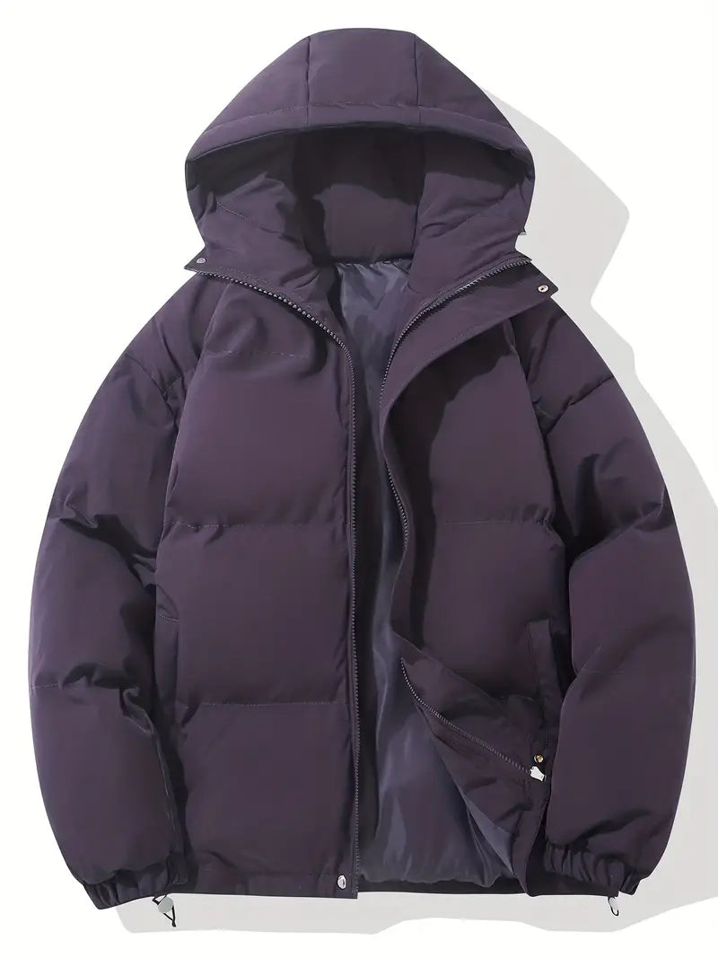 Women's Winter Jacket With Hood Waterproof Insulated Black