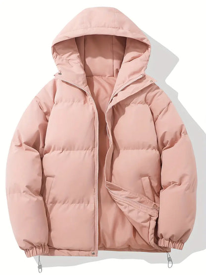 Women's Winter Jacket With Hood Waterproof Insulated Black