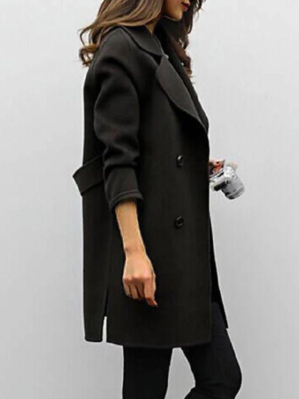 Women's Wool Double-Breasted Coat Classic