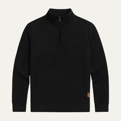 Men's Casual Quarter Zip Sweater Lightweight - Vonnera