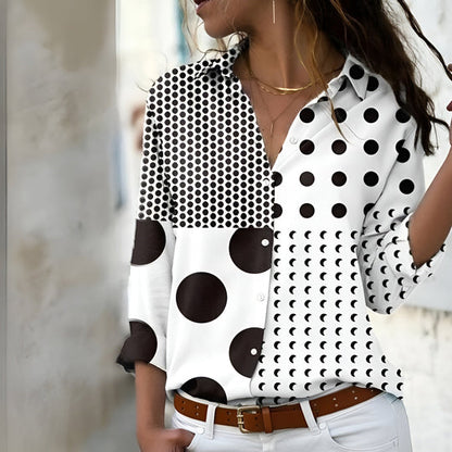 Trista Women's Patterned Blouse Casual Style