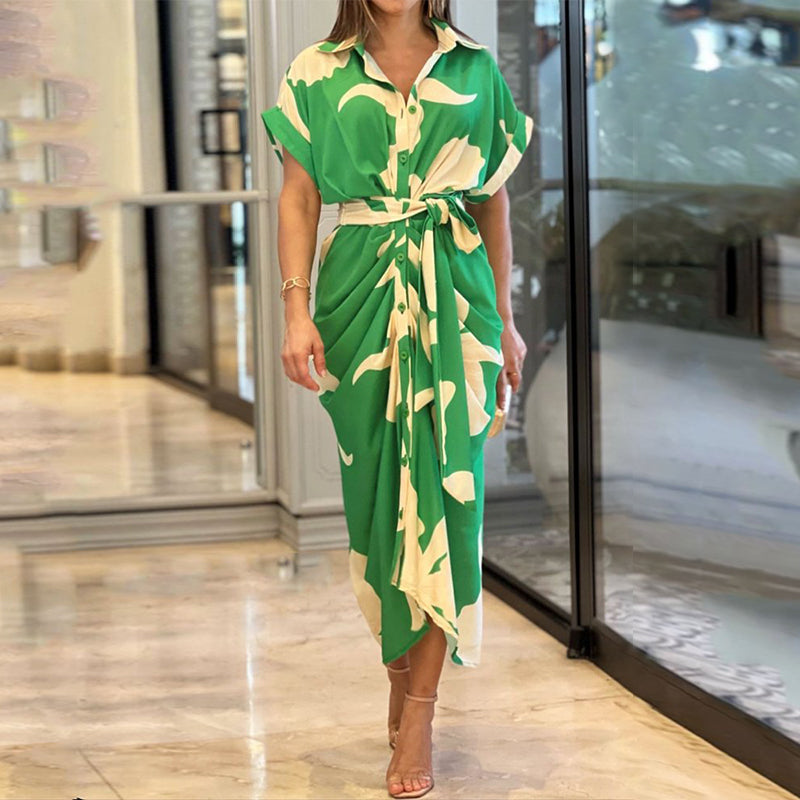 Women's Elegant Drape Summer Dress Comfortable - Vonnera