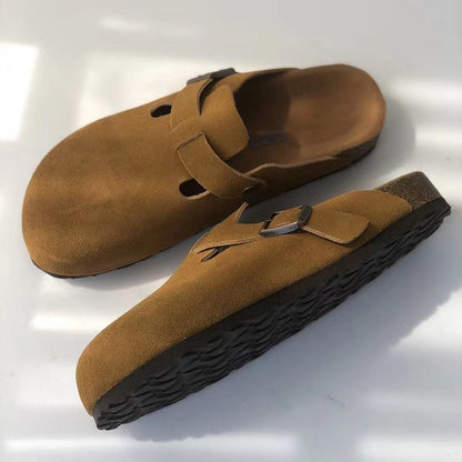 Unisex Leather Boston Sandal - Vonnera