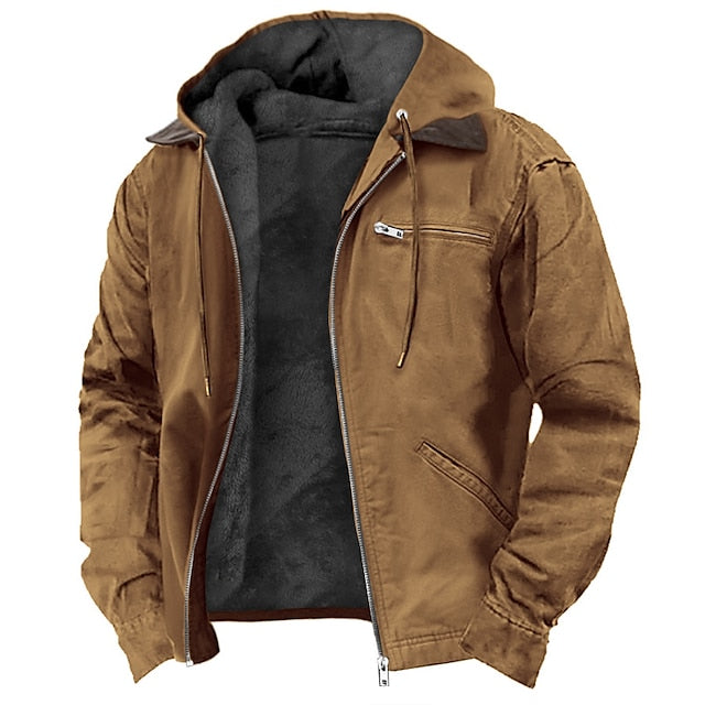 Men's Zipper Jacket With Pockets - Vonnera