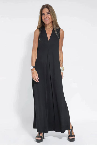 Women's Long Dress and Cardigan Set Elegant