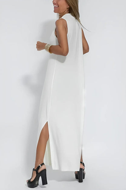 Women's Long Dress and Cardigan Set Elegant